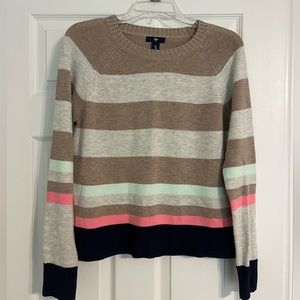 GAP crew neck striped sweater